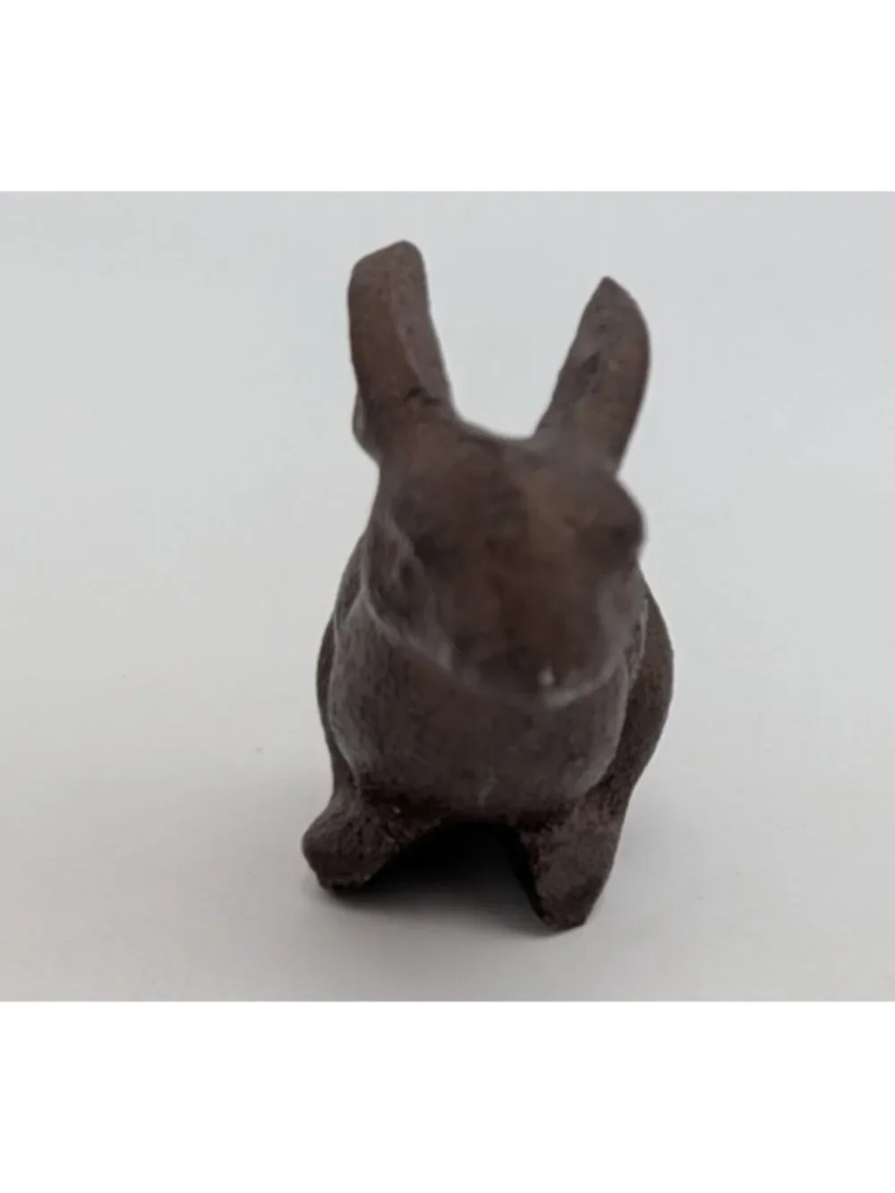 small cast iron metal bunny rabbit easter garden paperweight decor 2